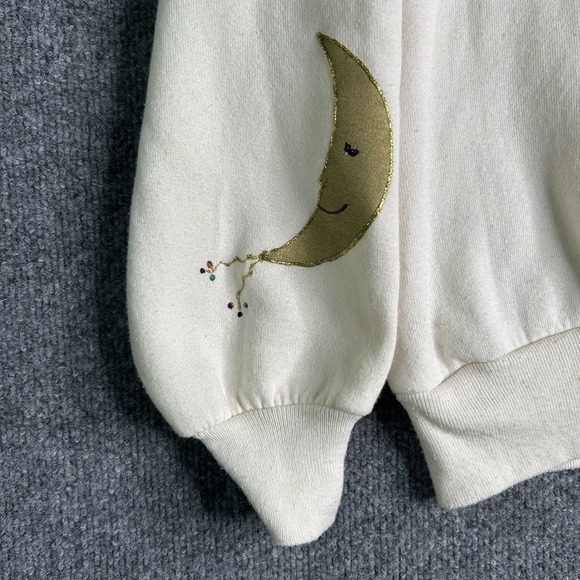 Vintage Southwestern Style Sweatshirt Women Size 2xl All Over Print Coyote Moon - Picture 10 of 11